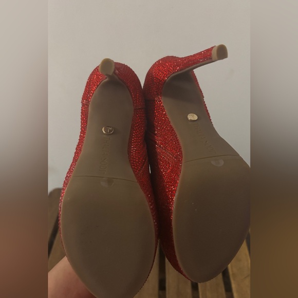 Thalia Sodi Chiara Red Platform Dress Booties - Picture 4 of 7